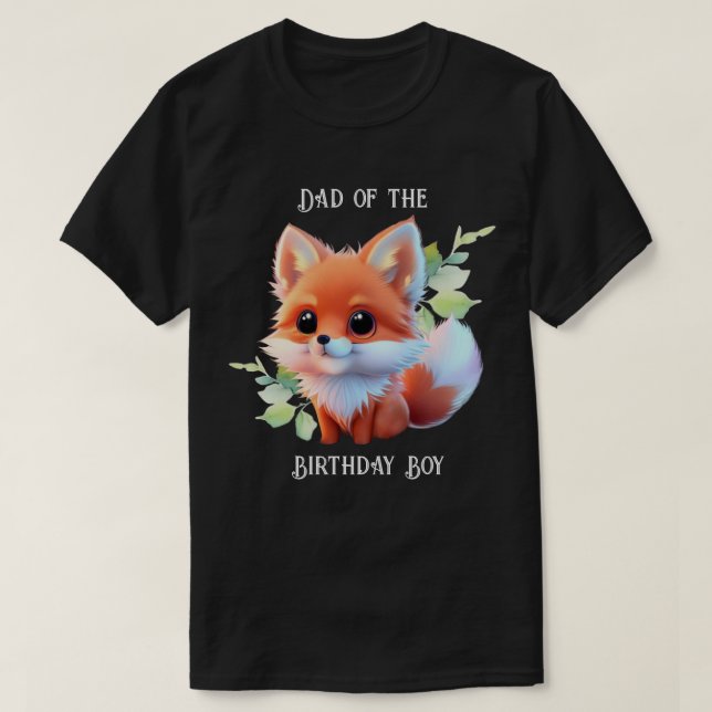 Cute fox drawing woodland animals forest friends  T-Shirt (Design Front)