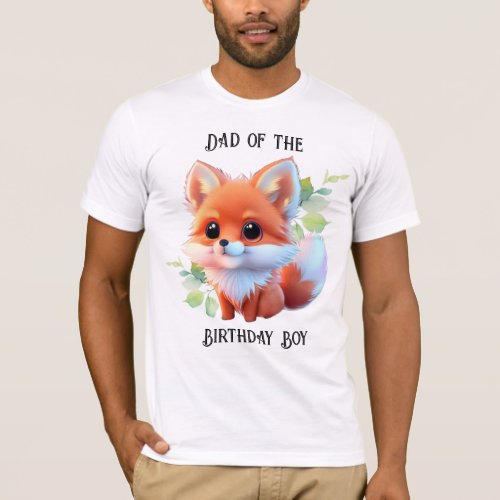 Cute fox drawing woodland animals forest friends  T_Shirt