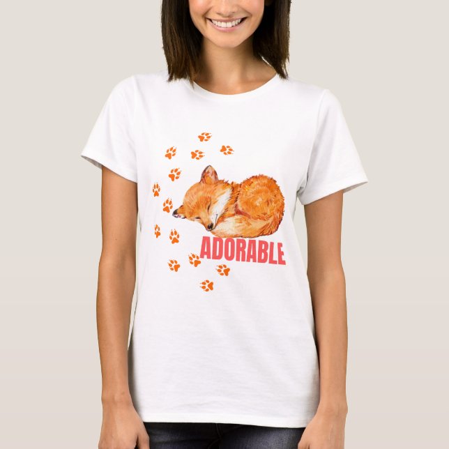 Cute Fox Dreams  T-Shirt (Front)