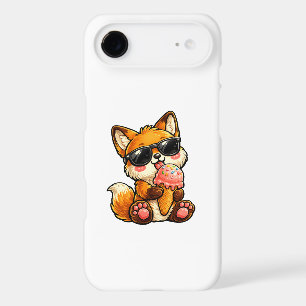 Cute Fox Eating Ice Cream With Sunglasses iPhone 17 Air Case