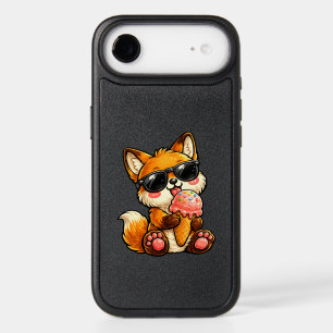 Cute Fox Eating Ice Cream With Sunglasses iPhone 17 Air Case