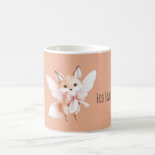 Cute Fox Fairy Pink Wings Coffee Mug