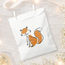 Cute Fox Favor Bag