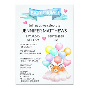 Floating Balloon Invitations Zazzle
