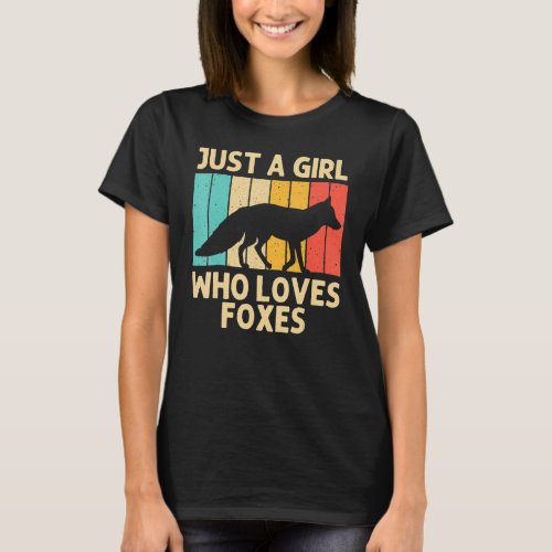 Cute Fox For Girls Kids Fennec Fox  Arctic Forest  T_Shirt