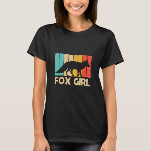 Cute Fox For Girls Kids Fennec Fox   Arctic Forest T_Shirt
