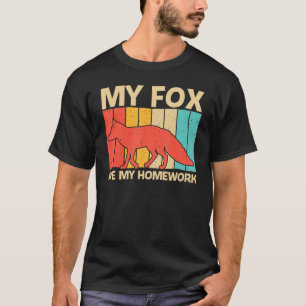 Cute Fox For Kids Boys Vulpine Fox Wild Animal T-Shirt