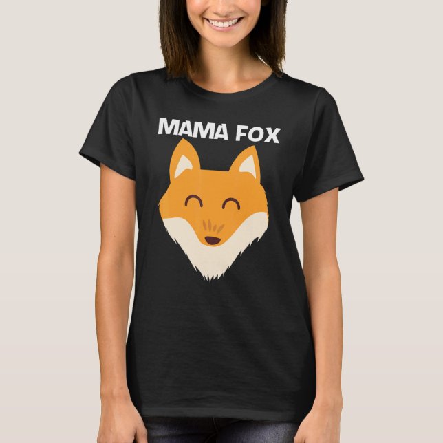 Cute Fox For Women Mom Mammal Animal Pet Owners T-Shirt (Front)
