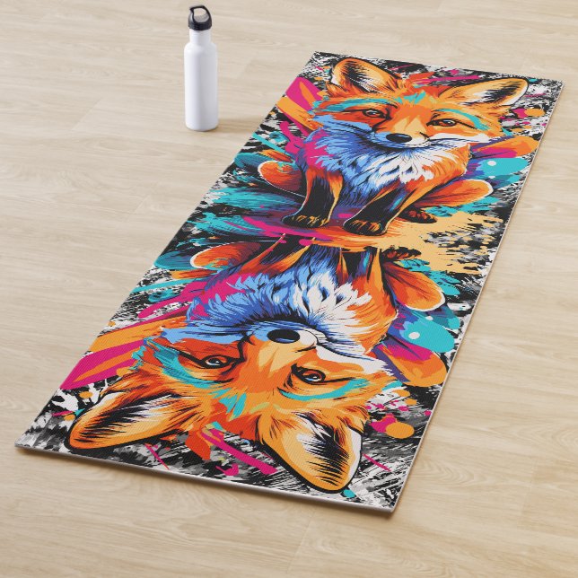 Cute Fox - Fox Yoga Mats (In Situ)