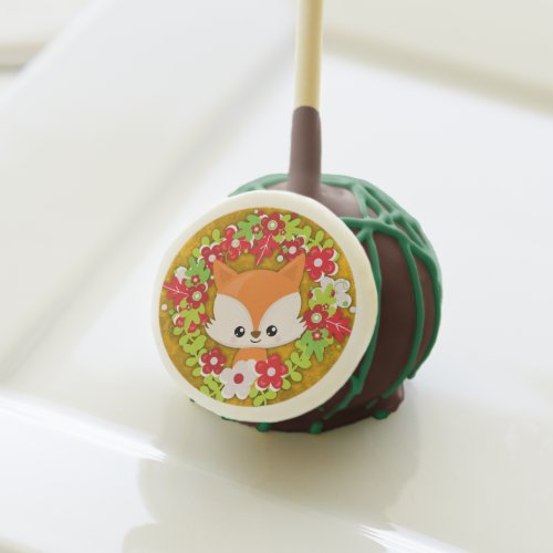Cute Fox in Wreath Christmas