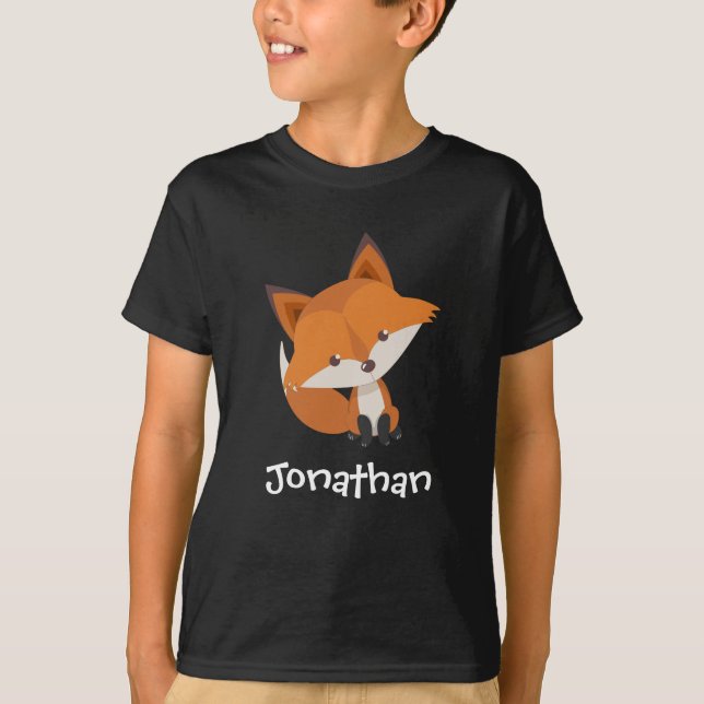 Cute Fox Kid's T Shirts (Front)