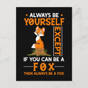 Cute Fox Lover Forest Animal Foxes Postcard