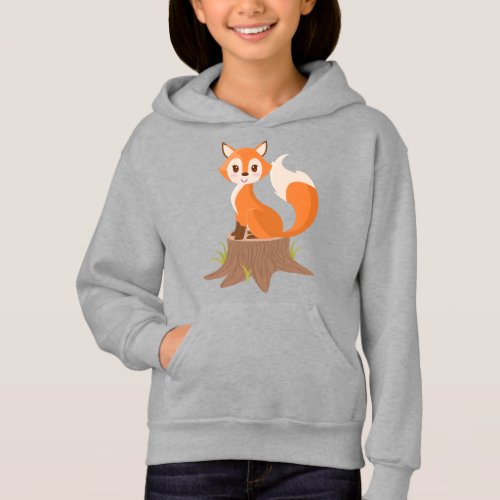 cute fox lovers girls hoodie