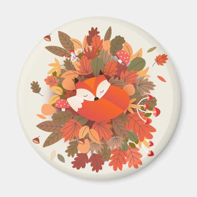 Cute Fox Magnet (Front)