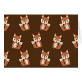 Cute Fox Pattern Cards (Front Horizontal)