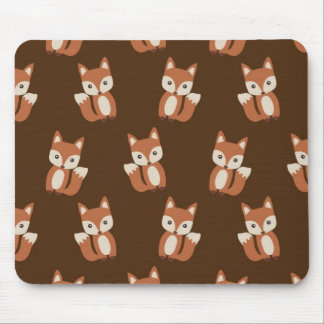 Cute Fox Pattern Mouse Pad