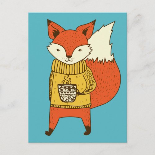 Cute Fox postcard
