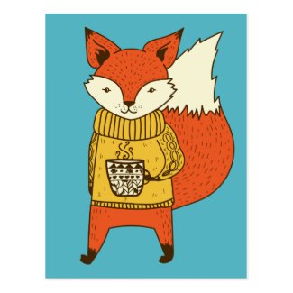 Cute Fox postcard