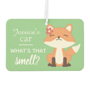 Cute Fox Sniffing the Air Personalised Freshener