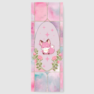 Cute Fox Stained Glass Bookmark