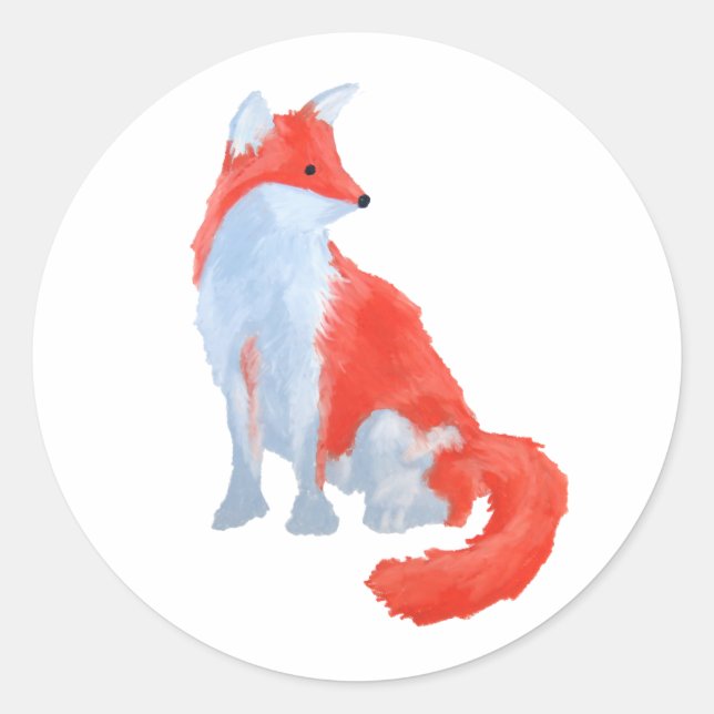 Cute Fox Sticker (Front)