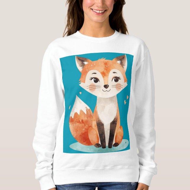 Cute Fox T-Shirt Sweatshirt (Front)