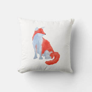 Cute Fox Throw Pillow