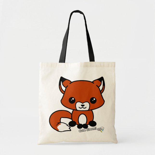 Cute fox tote bag (Front)
