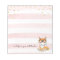 Cute Fox with Glasses Math Teacher Notepad