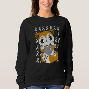 Cute Fox With Ribbon For Dyslexia Awareness Sweatshirt