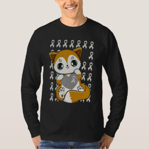 Cute Fox With Ribbon For Dyslexia Awareness T-Shirt