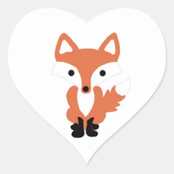 Cute Fox Woodland Animal Stickers by MudPieSoup at Zazzle