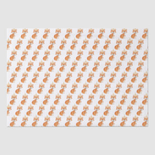 Cute Fox Woodland Party Hat Happy Birthday Tissue Paper