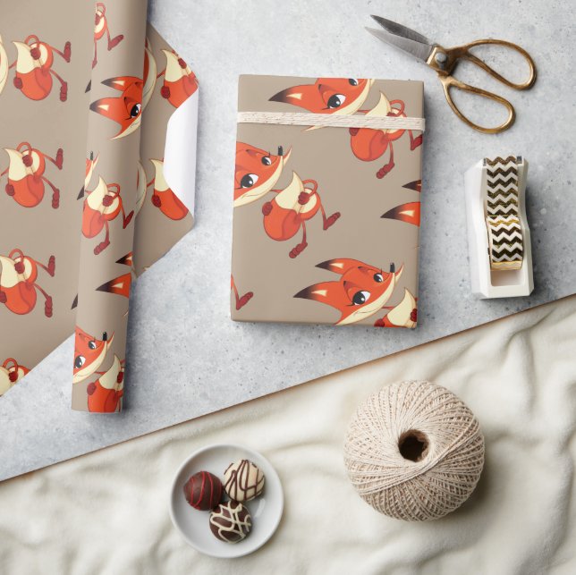 Cute Fox Wrapping Paper (Crafts)