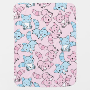 Cute Foxes Baby Blanket