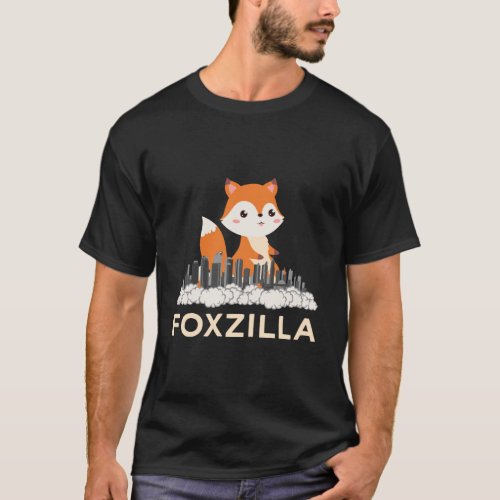 Cute Foxzilla Kawaii Fox Animal Lover T_Shirt