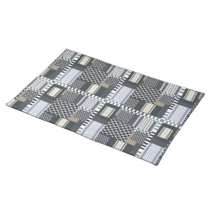 Cute Fractal Patchwork Intricate Pattern Cloth Placemat