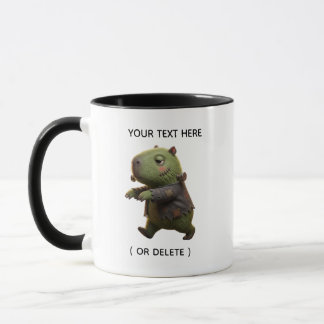 Cute Frankenstein Capybara Halloween Custom Mug