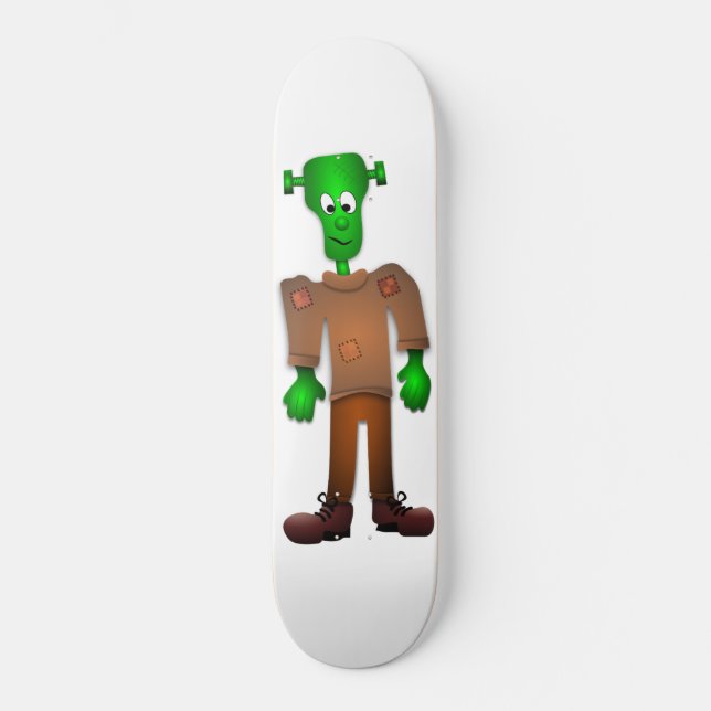 Cute Frankenstein Design Skateboard Deck (Front)