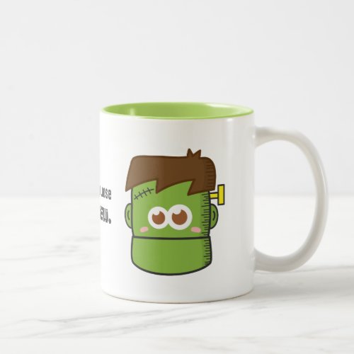 Cute Frankenstein Monster Two_Tone Coffee Mug