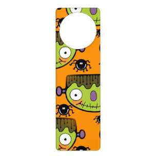 Cute Frankenstein, Spider Halloween Door Hanger