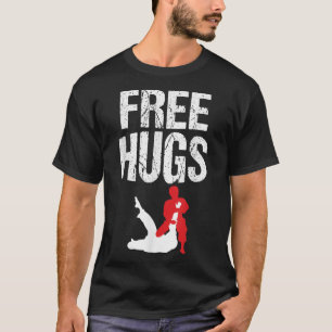 Cute Free Hugs Jiu Jitsu BJJ Martial Arts T-Shirt