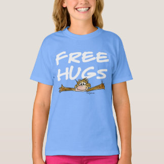Cute Free Hugs Monkey T Shirt