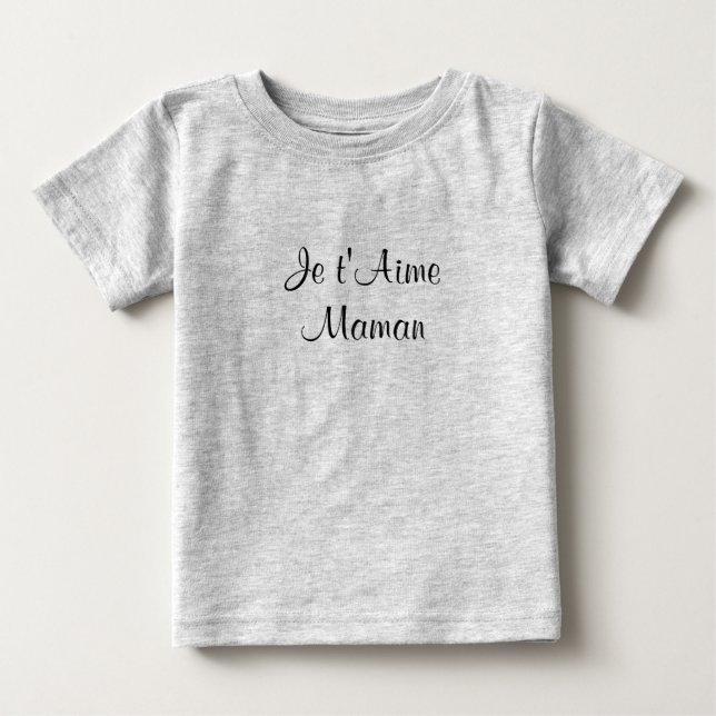 Cute French Baby T-Shirt (Front)