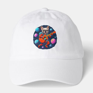 Cute French Bulldog Astronaut Playing Guitar – Fun Hat