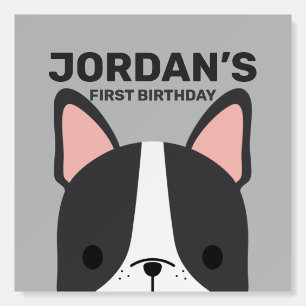 Cute French Bulldog Birthday Foam Board