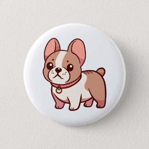 Cute French Bulldog  Button
