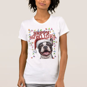 Cute French Bulldog Christmas Lights T-Shirt