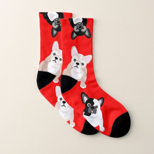 Cute French Bulldog Christmas Socks