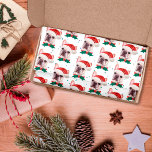 Cute French Bulldog Dog Christmas Pattern Tissue Paper